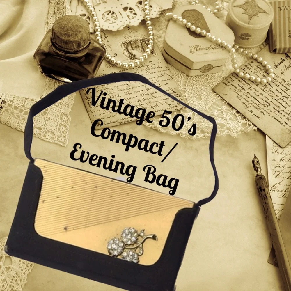 1950’s Vintage VOLUPTE Compact/Evening Bag - Picture 1 of 12